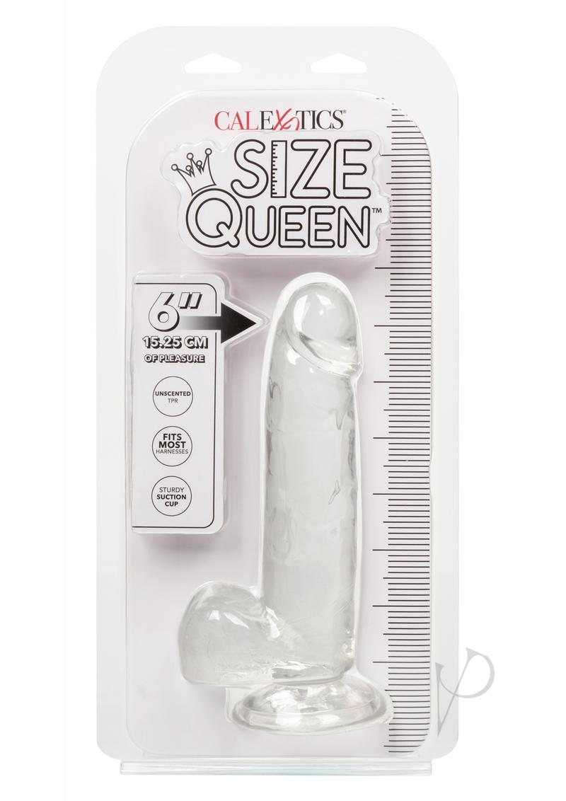 Size Queen Dildo - 6in - Clear