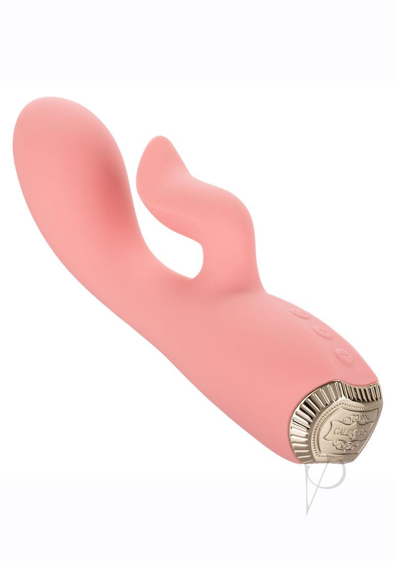 Uncorked Zinfandel Rechargeable Silicone Rabbit Vibrator - Pink