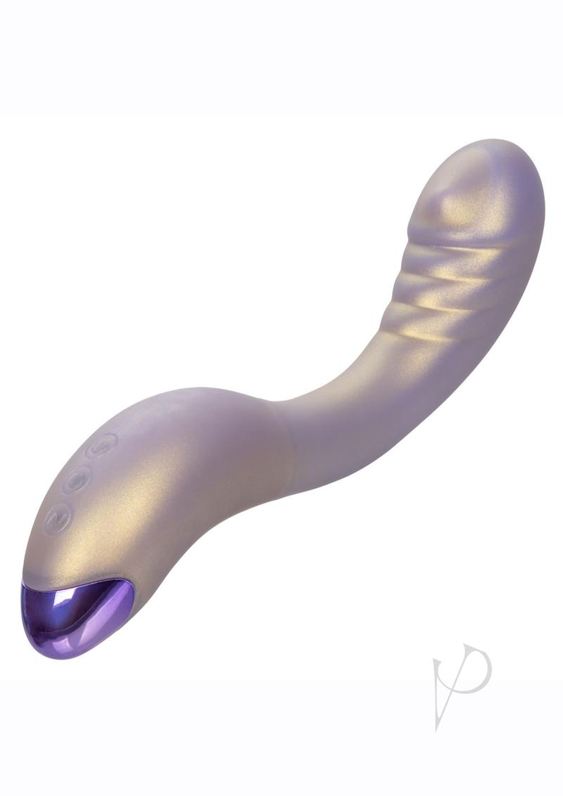 G-Love G-Roller Rechargeable Silicone Vibrator with Ridges- Purple