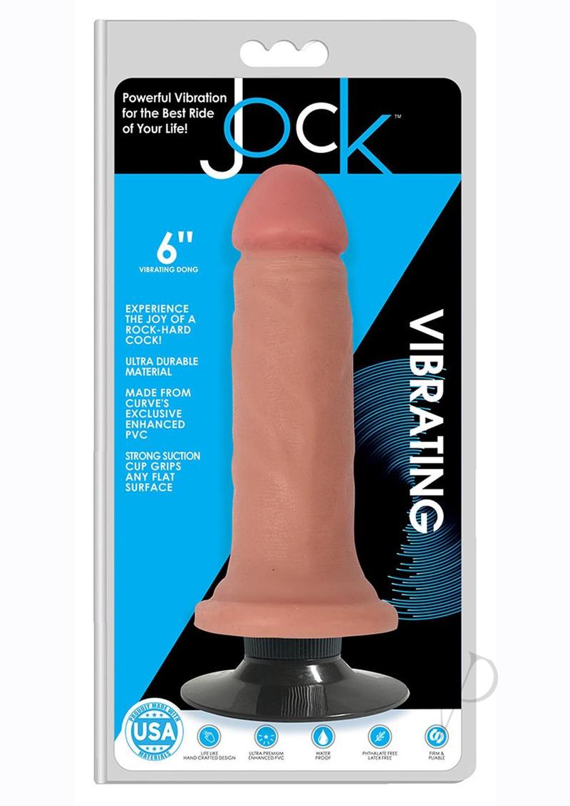 JOCK Vibrating Dildo 6in - Vanilla