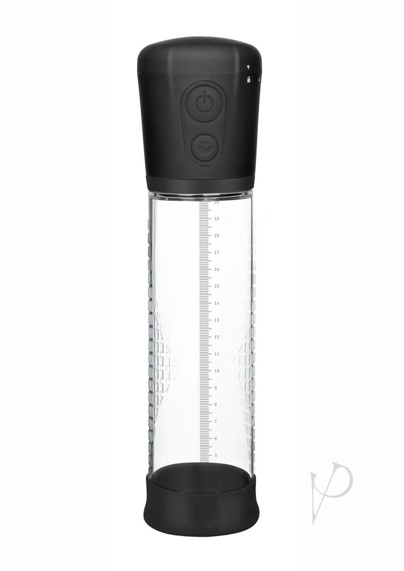 PowerBullet Got Big Dick Automatic Penis Pump - Black/Clear