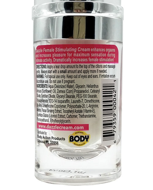 Dazzle Female Stimulating Cream .5 oz Bottle