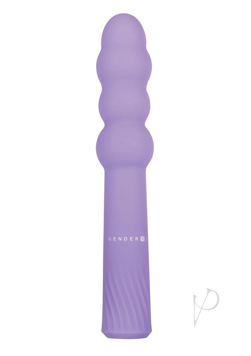Gender X Bumpy Ride Rechargeable Silicone Vibrator - Purple