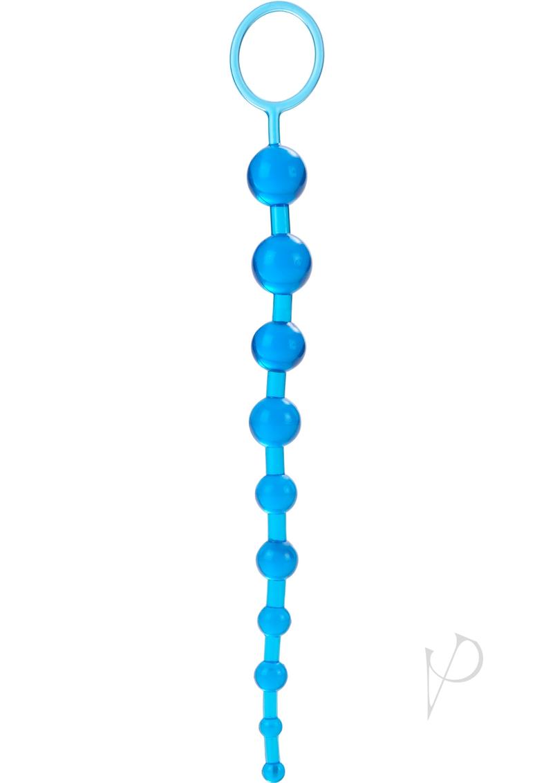 X 10 Anal Beads - Blue