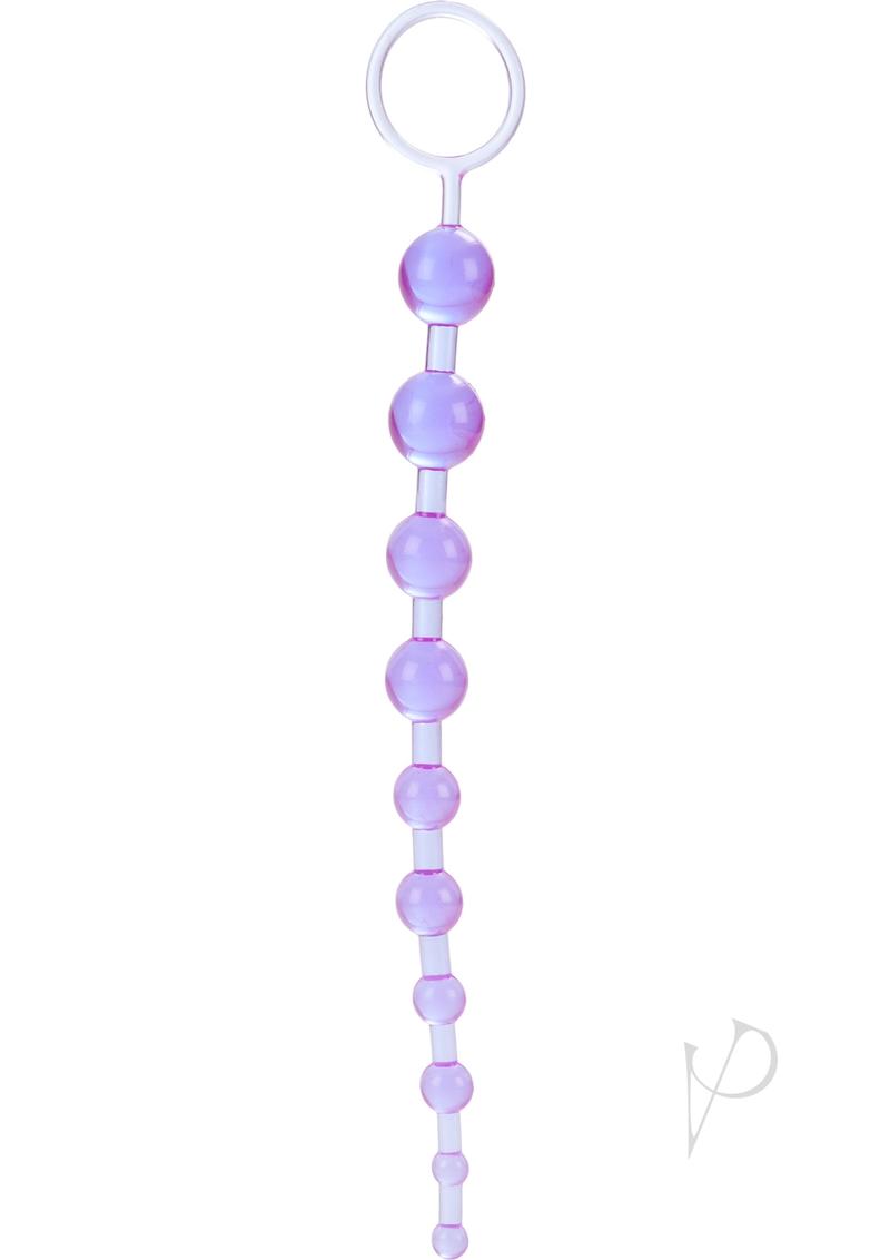 X 10 Anal Beads - Purple