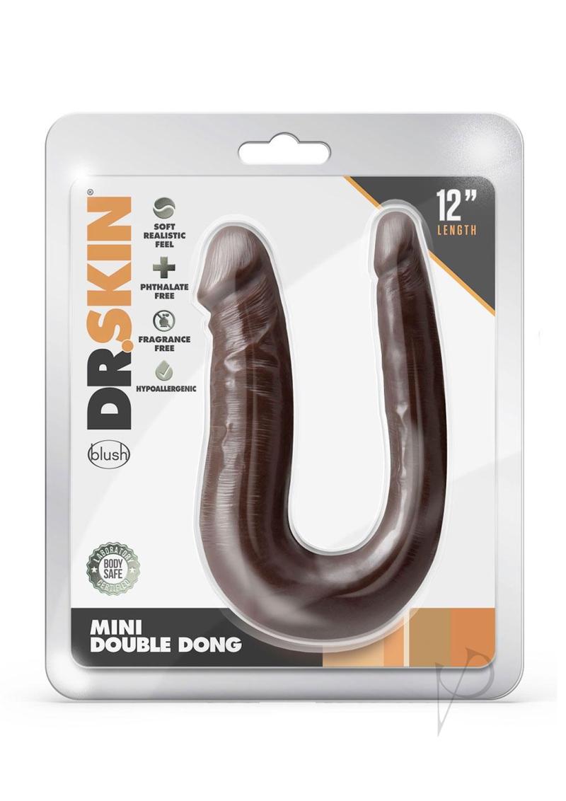 Dr. Skin Silver Collection Mini Double Dong - Chocolate
