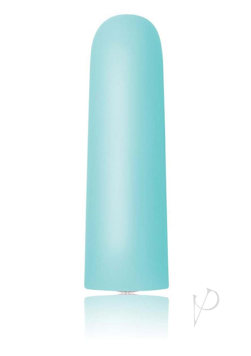 Exciter Mini Vibe Rechargeable Silicone Vibrator - Aqua