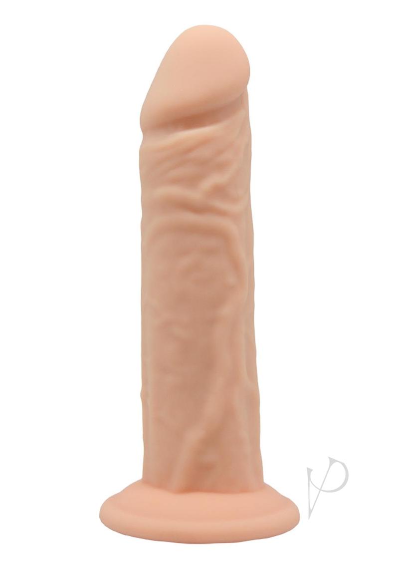 SilexD Model 4 XM03 Silicone Realistic Dual Dense Dildo - 7in - Vanilla