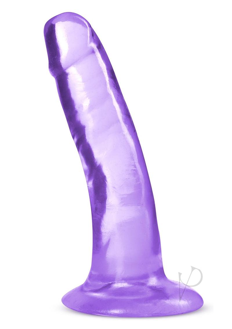 B Yours Plus Hard n` Happy Realistic Dildo 5in - Purple