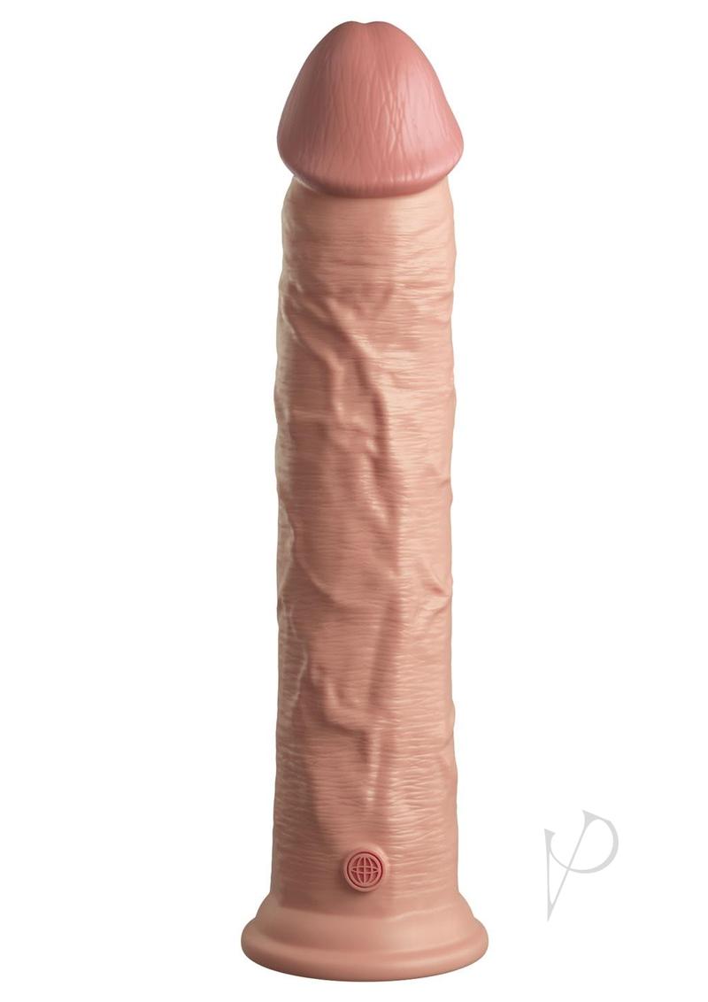 King Cock Elite Dual Density Silicone Dildo 11in - Vanilla