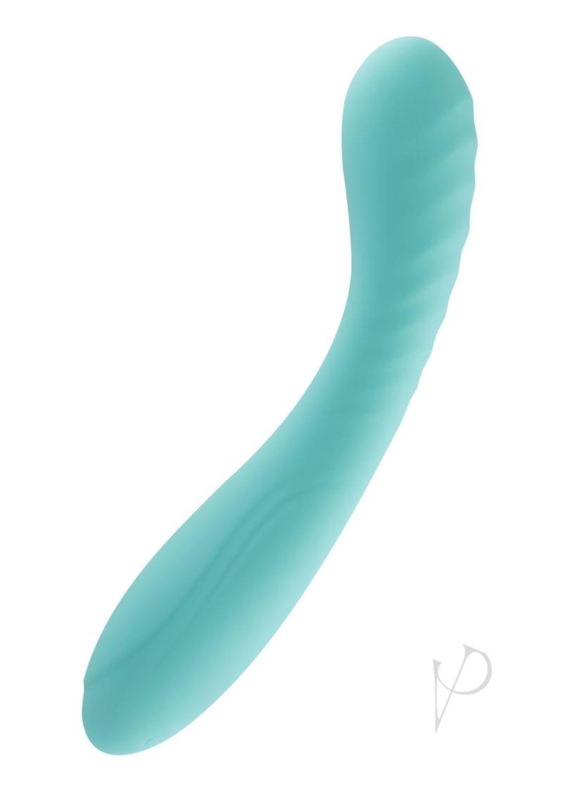 Rock Candy Refined Dreamland Rechargeable Silicone G-Spot Vibrator - Blue