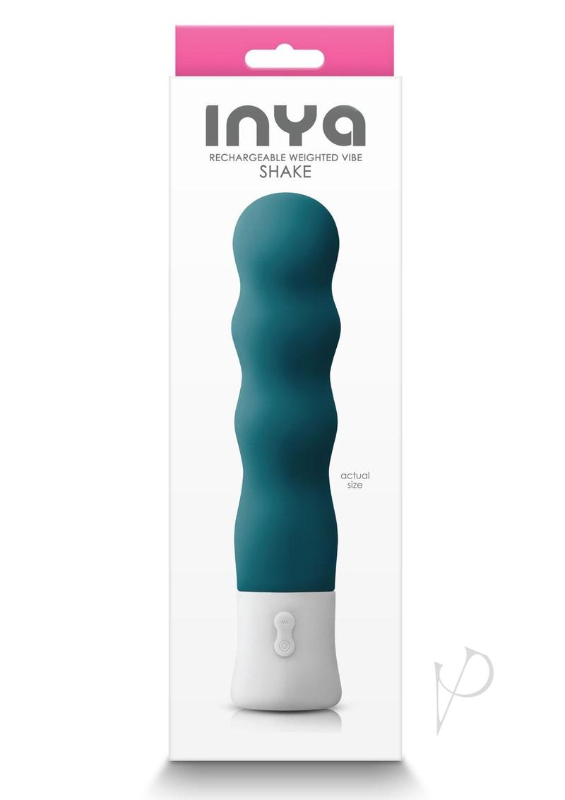 Inya Shake Rechargeable Silicone Vibrator - Teal