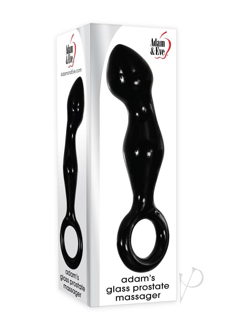 Aand E Adam`s Glass Prostate Massager Black