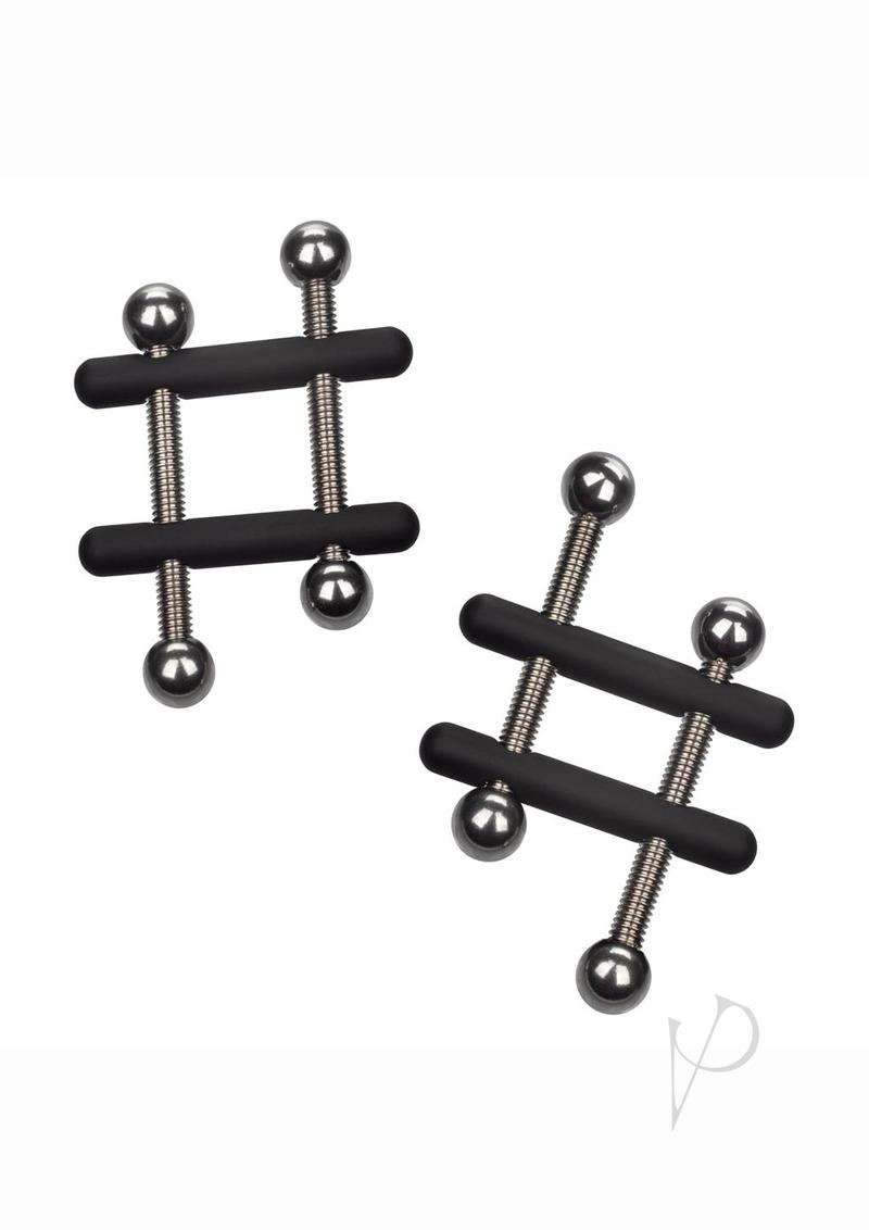 Nipple Grips Power Grip Crossbar Nipple Vices - Black/Silver
