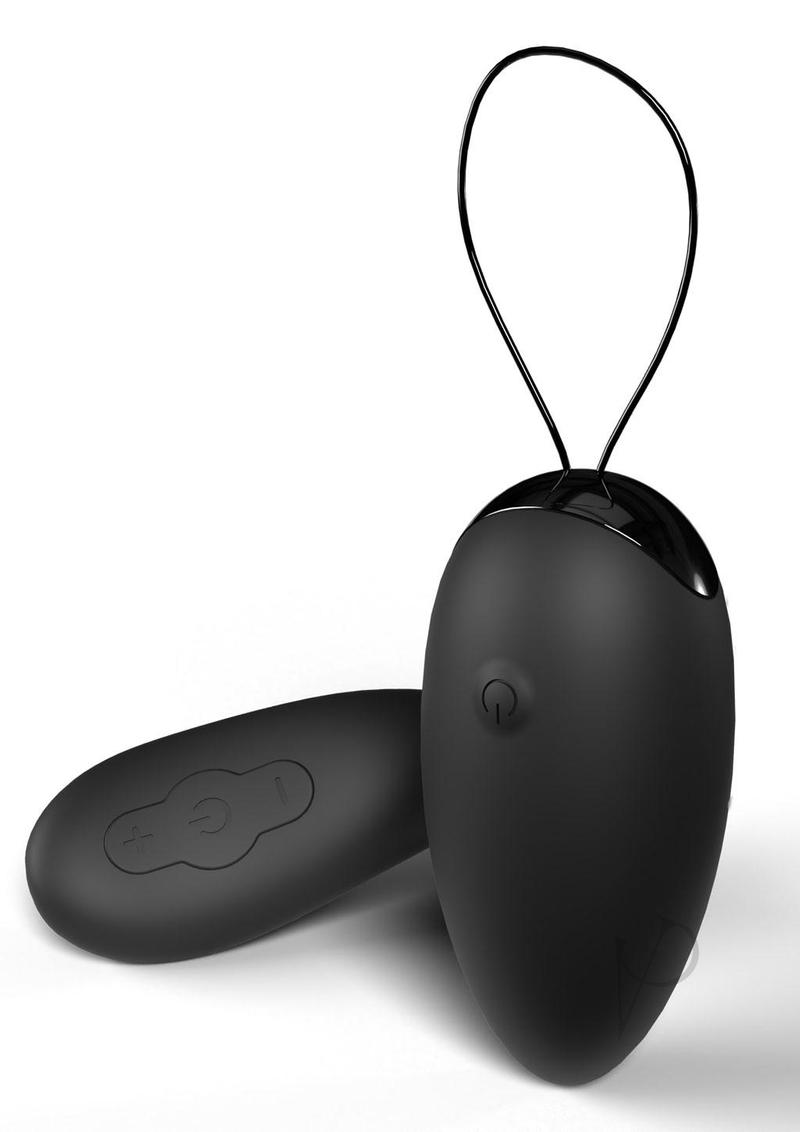 My Secret Screaming O Premium Rechargeable Silicone Egg with Remote Control - Black
