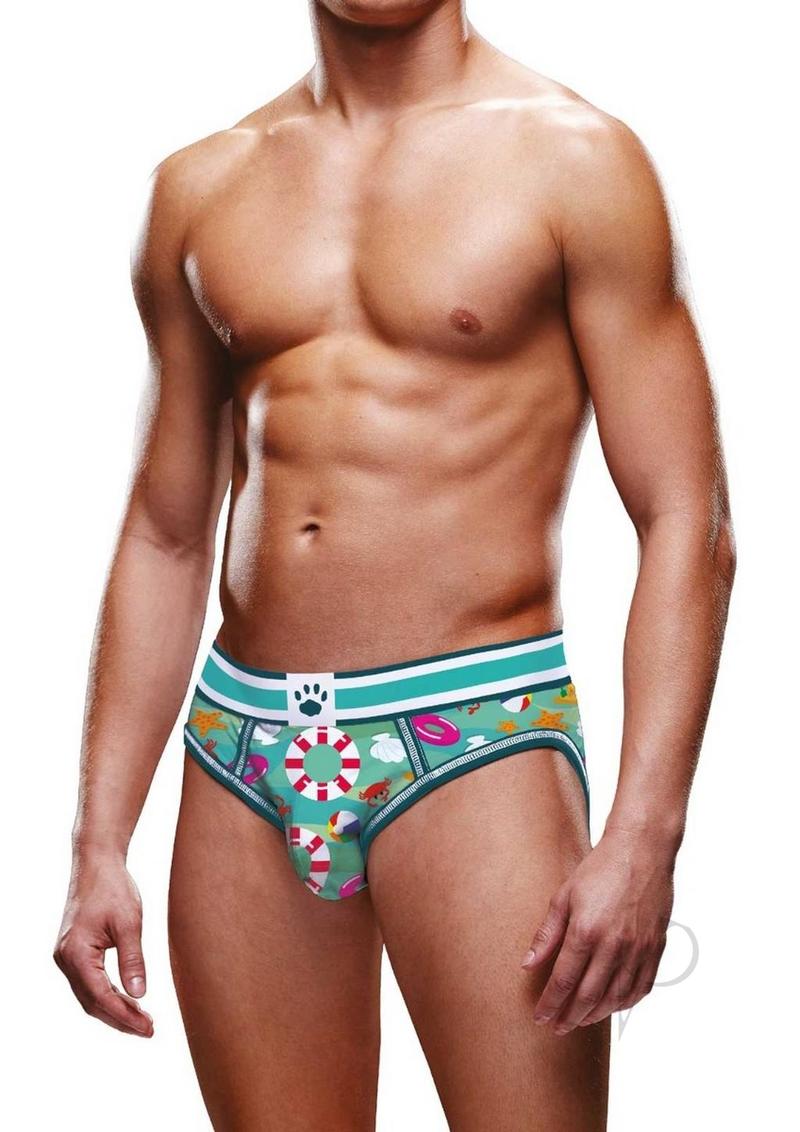 Prowler Beach Open Brief - XXL - Aqua