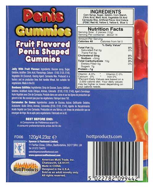 Penis Gummies Fruity Flavored (30 Pieces Per Box)