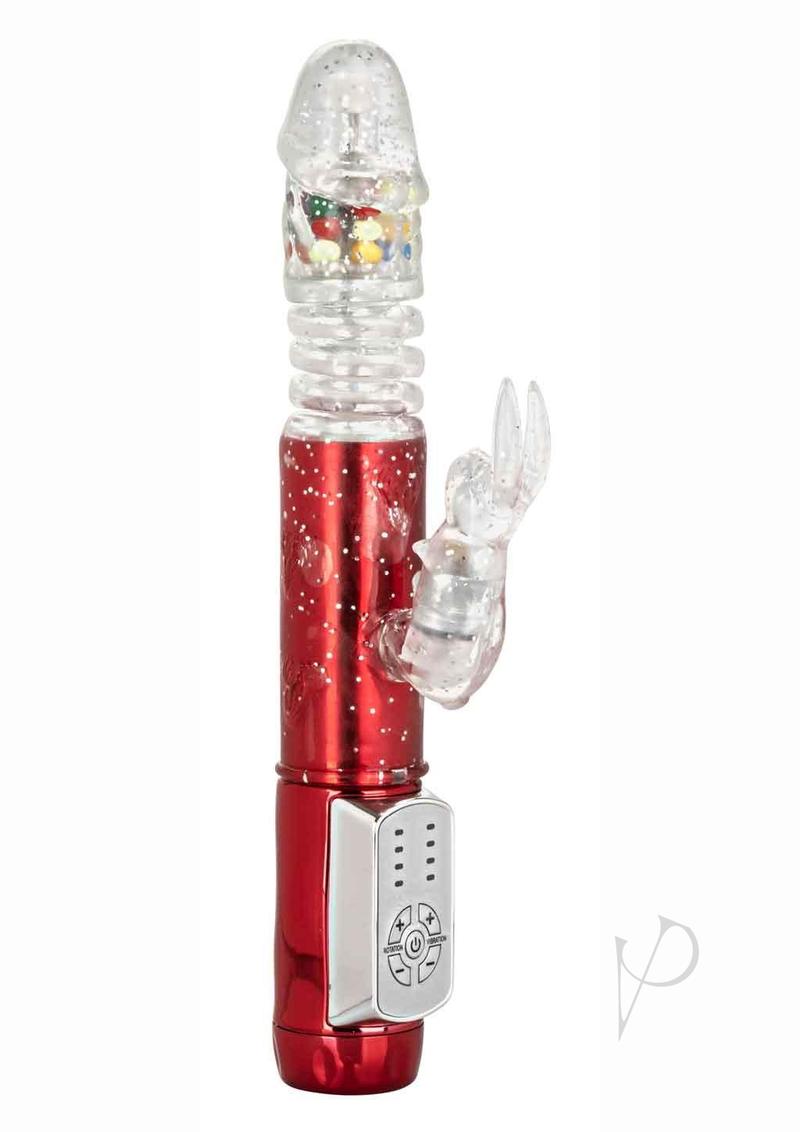 Naughty Bits Cumball Machine Thrusting Jack Rabbit Vibrator - Red