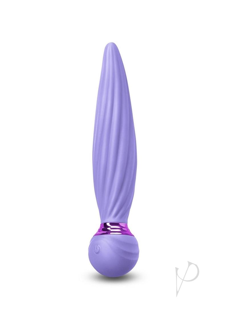Sugar Pop Twist Rechargeable Silicone Vibrator - Purple