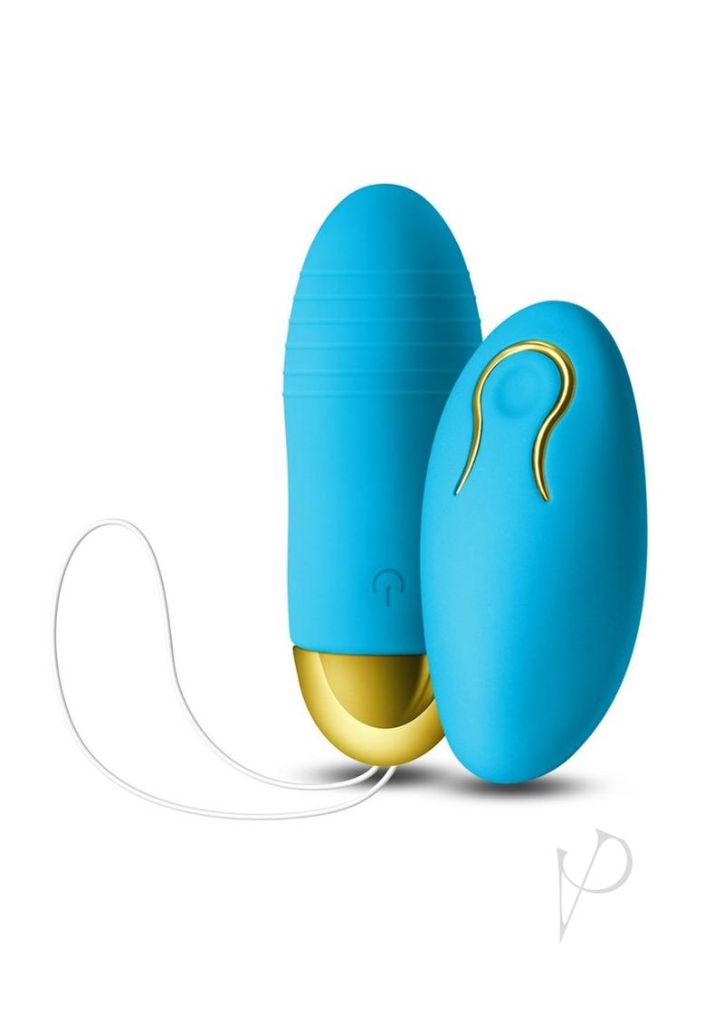 Revel Winx Rechargeable Silicone Bullet with Remote Control - Blue