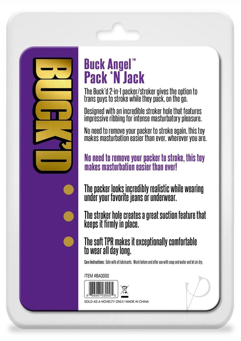 Buck`d Pack `n Jack 2-in-1 Packer/Stroker - Black