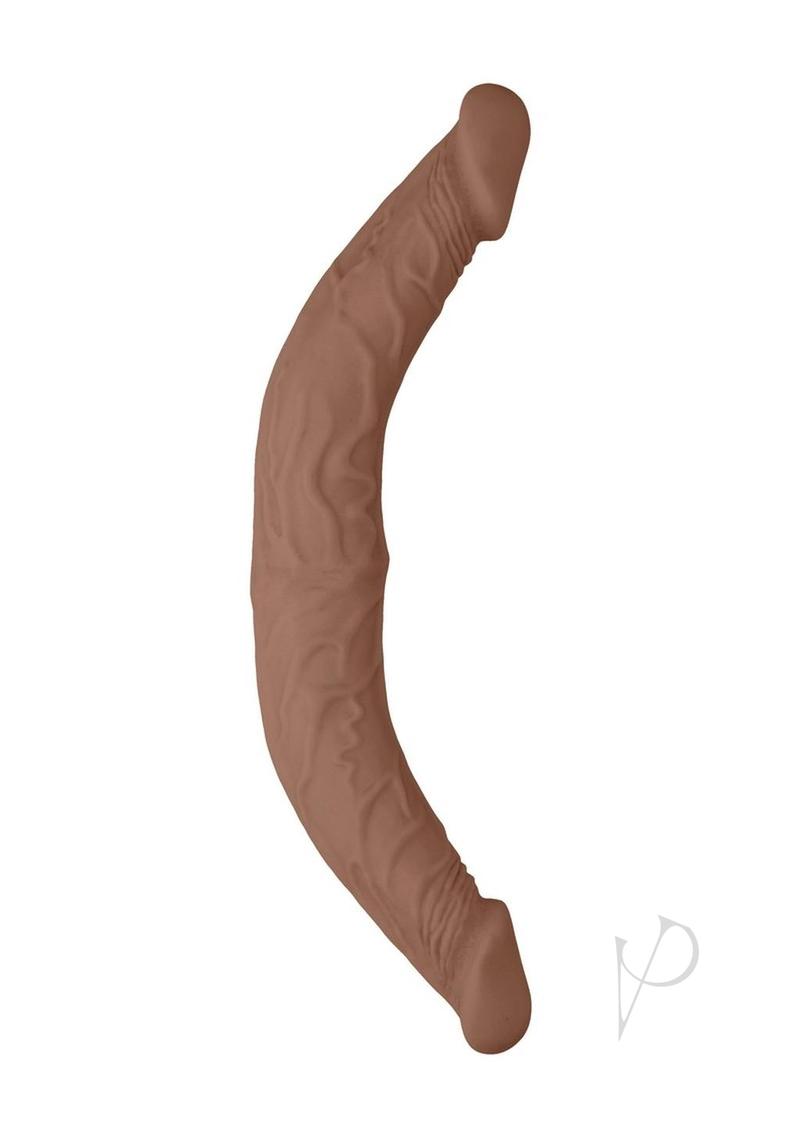 RealRock Skin Realistic Double Dildo 14in - Caramel