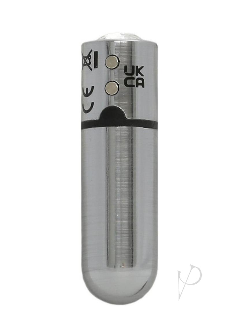 PowerBullet First Class Rechargeable Mini Bullet with Crystal - Silver