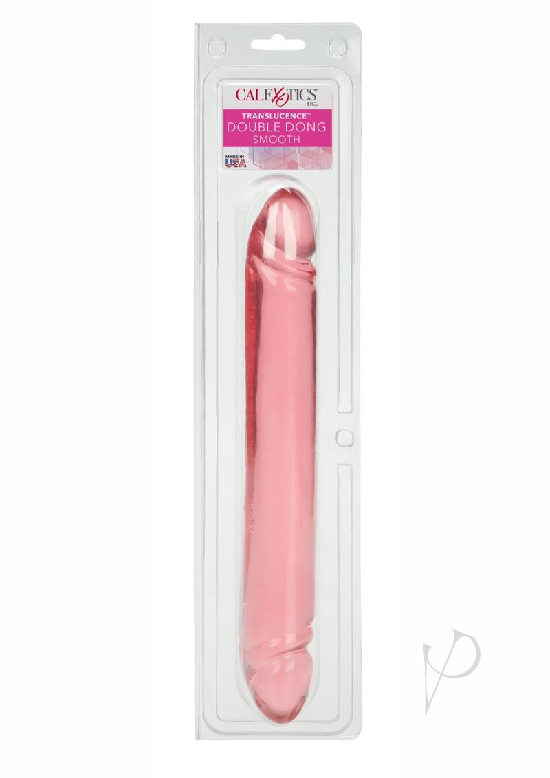 Translucence Smooth Double Dildo 12in - Pink