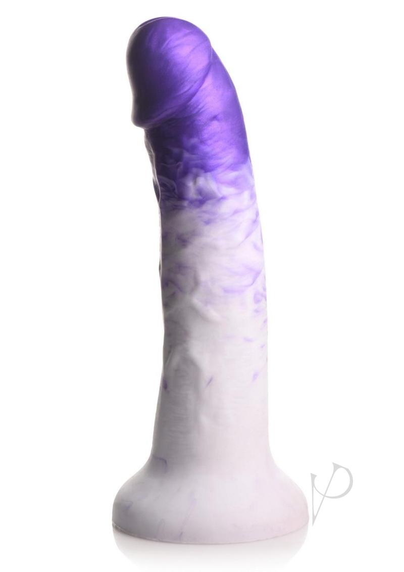 Strap U Real Swirl Realistic Silicone Dildo - Purple