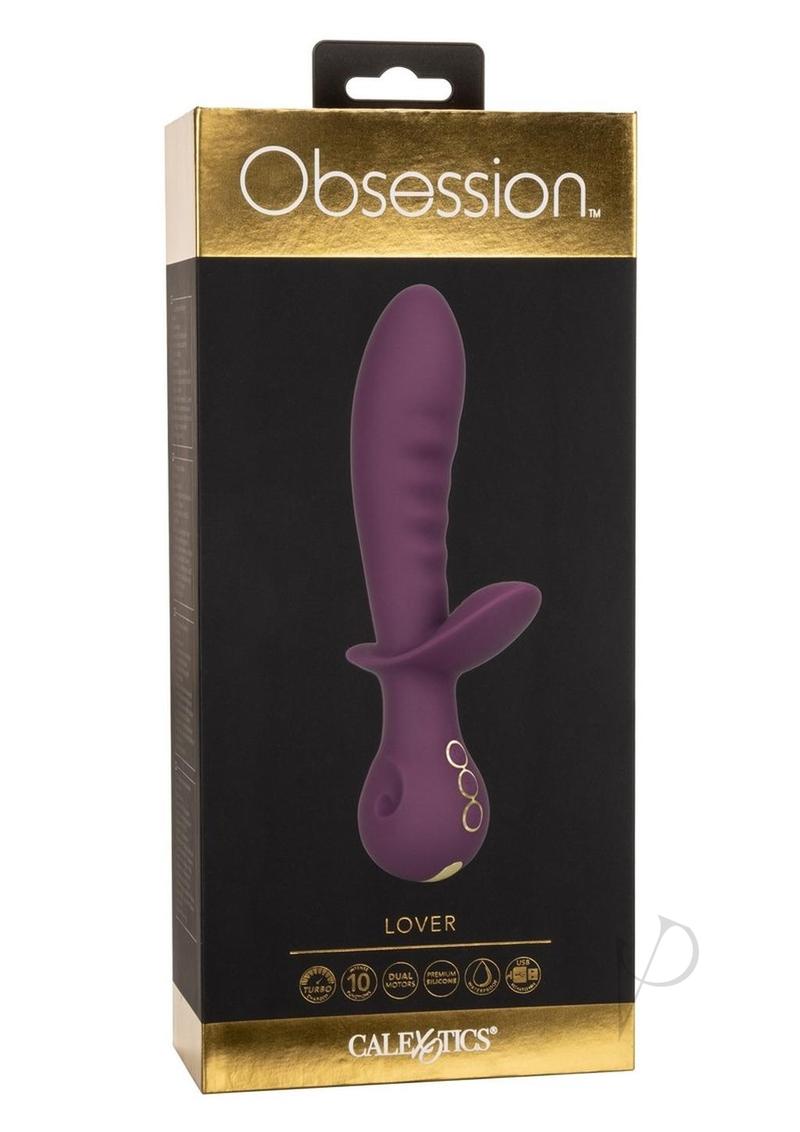 Obsession Lover Rechargeable Silicone Dual Vibrator - Purple