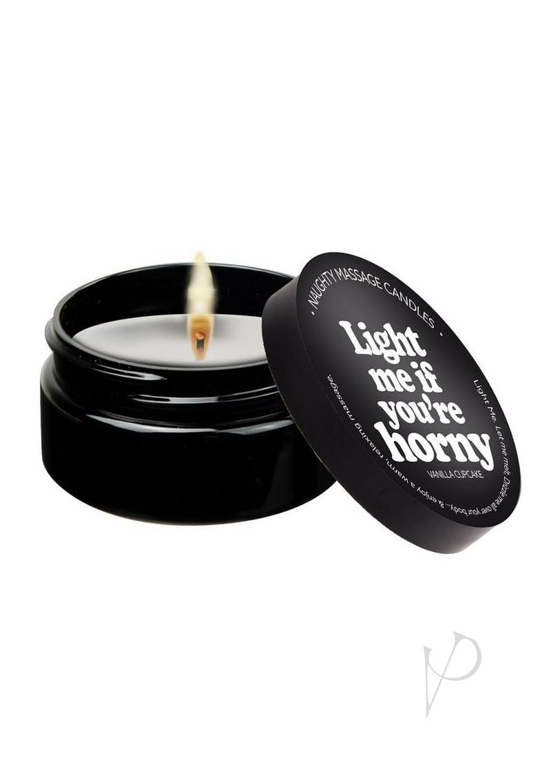 Kama Sutra Naughty Massage Candle Light Me If You're Horny 2oz