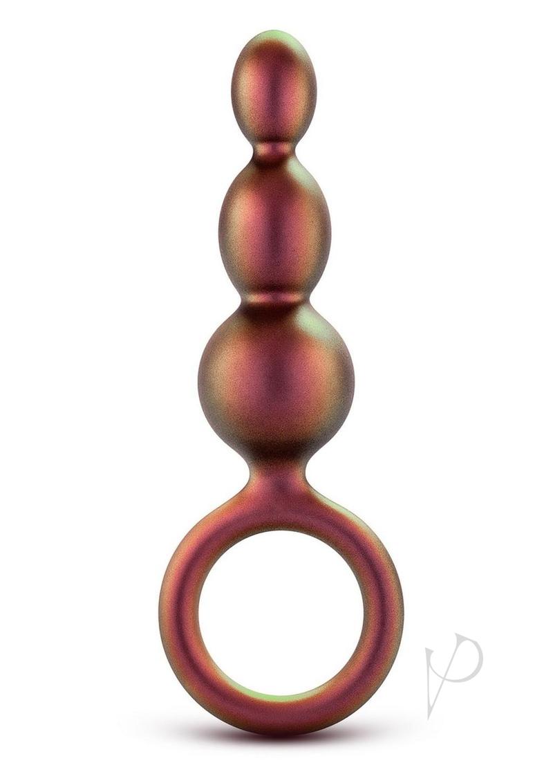 Anal Adventures Matrix Beaded Loop Silicone Plug - Copper