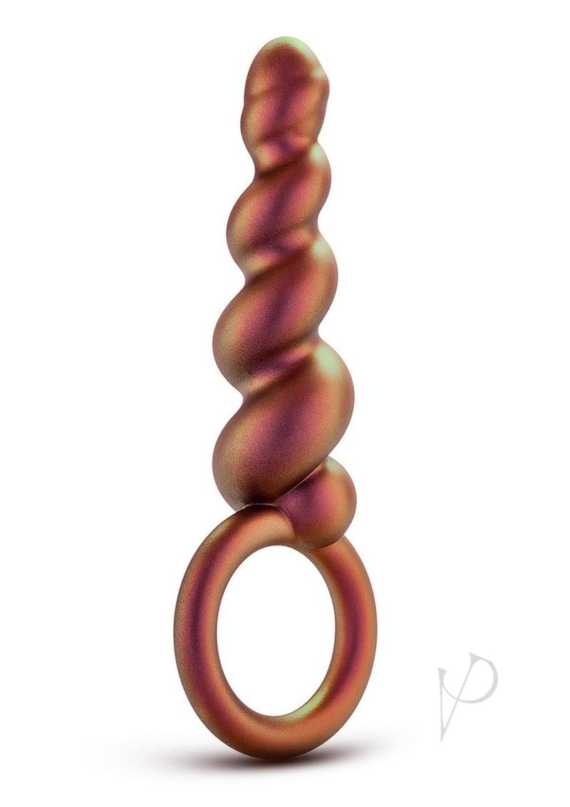 Anal Adventures Matrix Spiral Loop Silicone Plug - Copper