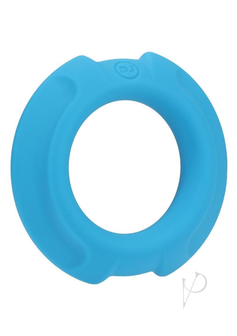 OptiMALE Flexisteel Soft Silicone With Inner Metal Core Cock Ring 35mm - Blue