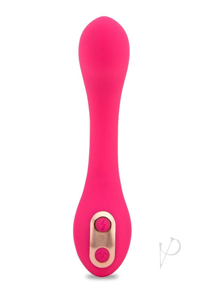 Nu Sensuelle Libi Flexible Rechargeable Silicone G-Spot Vibrator - Deep Pink