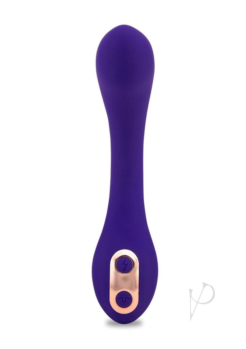 Nu Sensuelle Libi Flexible Rechargeable Silicone G-Spot Vibrator - Deep Purple