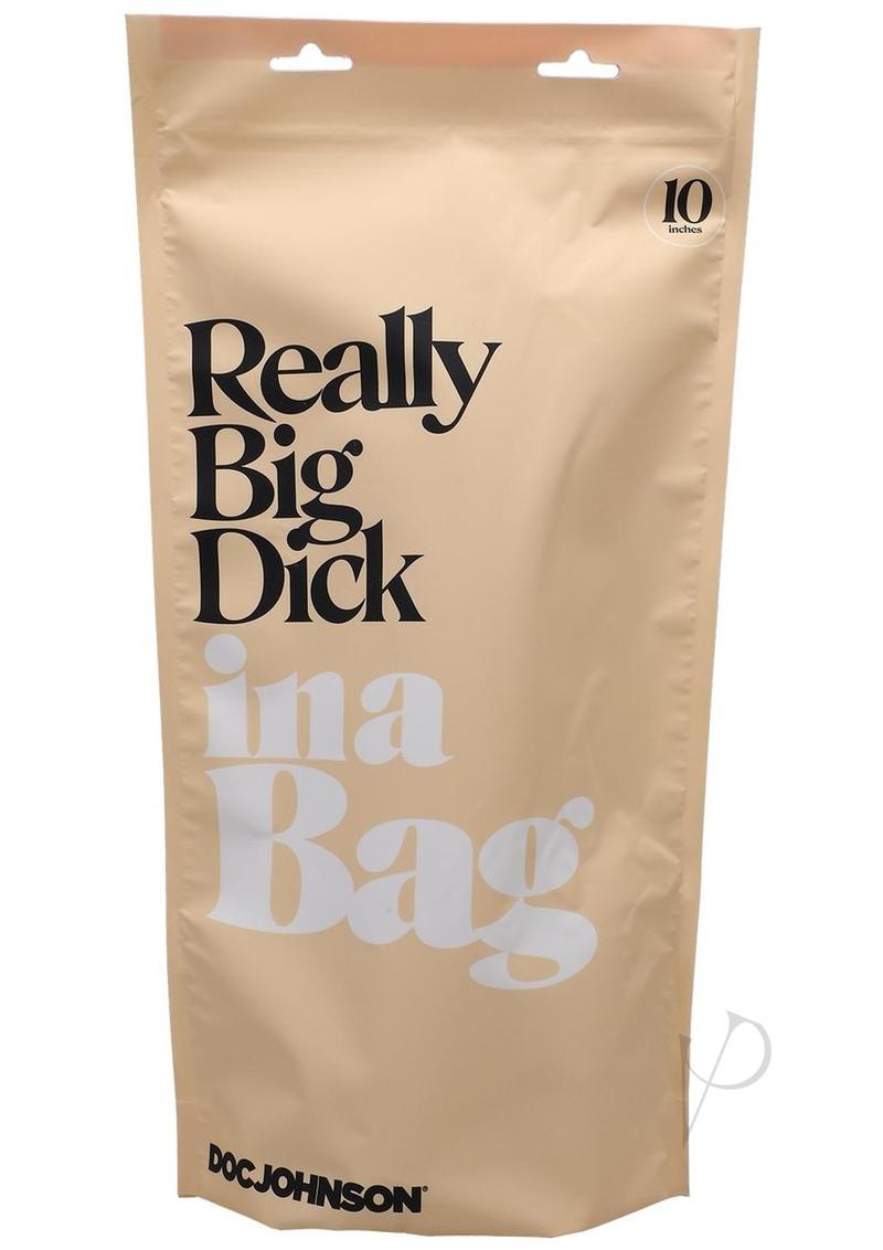 In a Bag Really Big Dick Dildo 10in - Clear