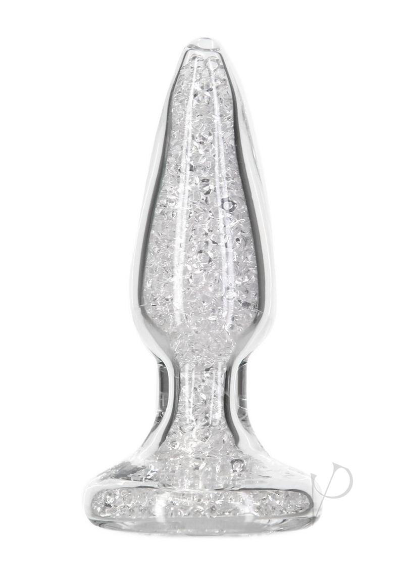 Pillow Talk Fancy Glass Anal Plug - Clear