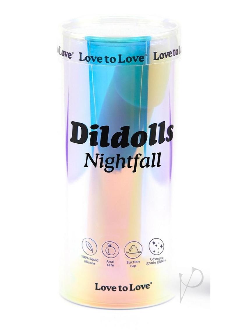 Love to Love Dildolls Nightfall Silicone Dildo - Teal/Gold