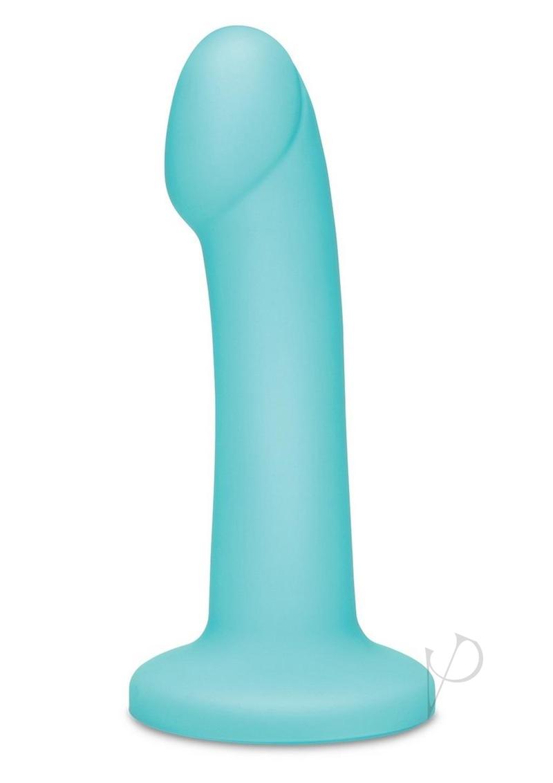 WhipSmart Rechargeable Silicone G-Spot/P-Spot Dildo with Remote Control 7in - Blue