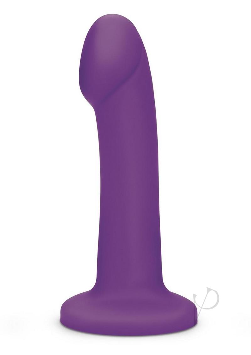 WhipSmart Rechargeable Silicone G-Spot/P-Spot Dildo with Remote Control 7in - Purple