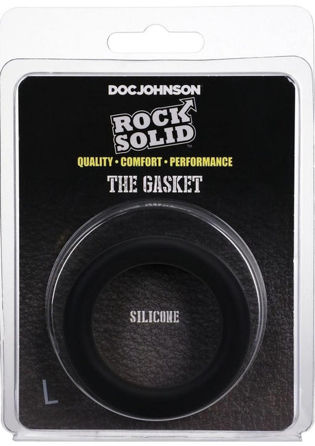 Rock Solid The Silicone Gasket Cock Ring - Large - Black