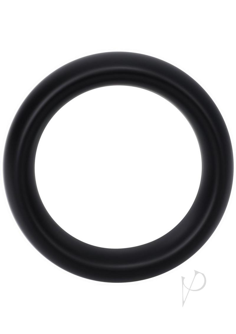 Rock Solid The Silicone Collar Cock Ring - Large - Black