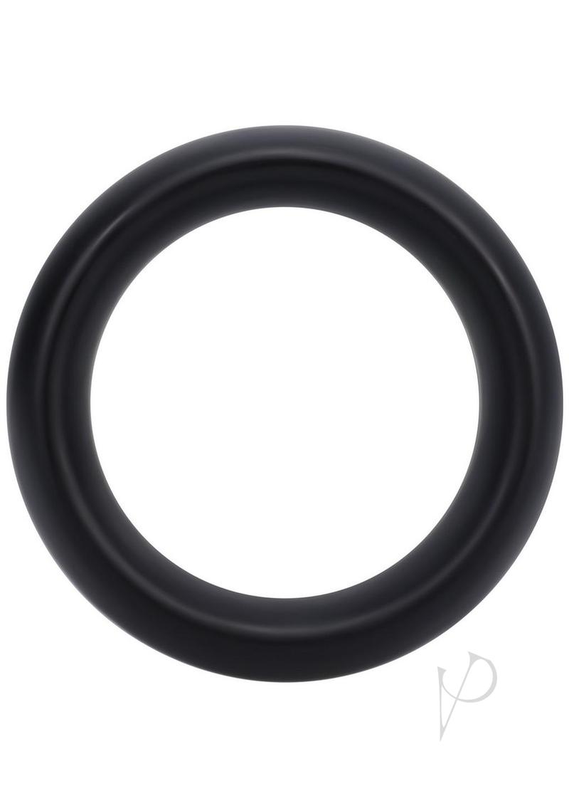 Rock Solid The Silicone Collar Cock Ring - Medium - Black