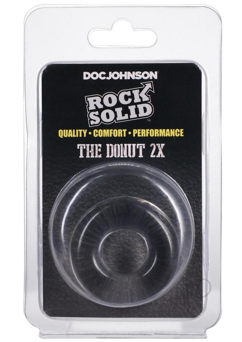 Rock Solid The 2X Donut Cock Ring - Clear