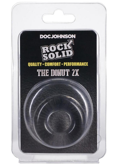 Rock Solid The 2X Donut Cock Ring - Clear