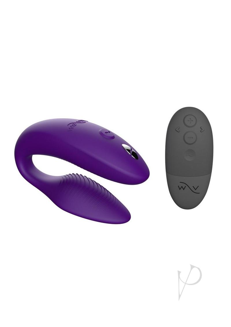 We-Vibe Sync 2 Rechargeable Silicone Couples Vibrator with Remote Control - Purple