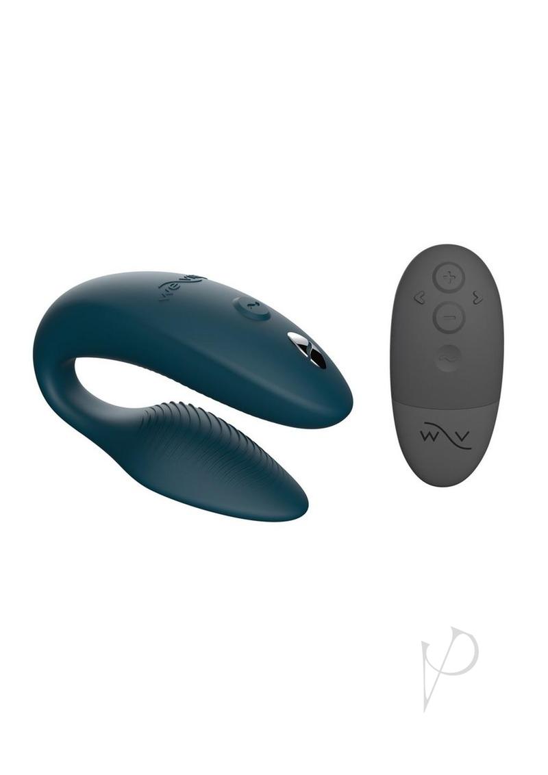 We-Vibe Sync 2 Rechargeable Silicone Couples Vibrator with Remote Control - Green Velvet