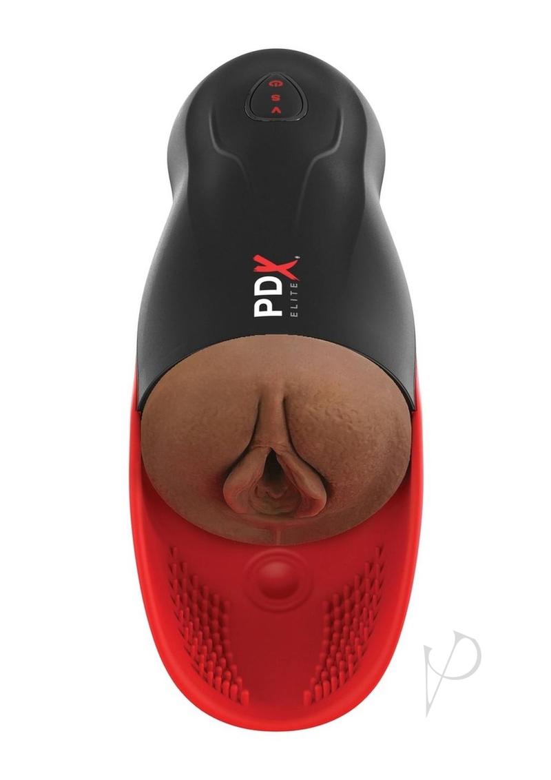 PDX Elite Fuck-O-Matic 2 Stroker Rechargeable Masturbator - Black/Chocolate