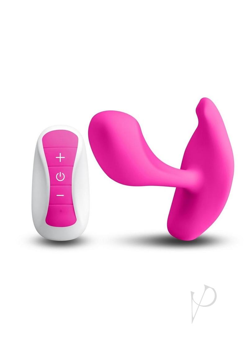 Inya Eros Rechargeable Silicone Vibrating Stimulator with Remote Control - Pink